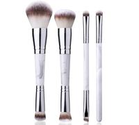 Double Ended Makeup Brush Two-In-One for Creating a Gorgeous, Foundation Brush for Liquid Makeup Brochas Para Maquillaje Patrick Ta Blush Foundation Blush (Grey)