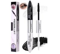 Double-Ended Mascara with Primer and Fibre Volume - Waterproof Tubing Formula for Lengthening & Curling, Smudge-Resistant, Nourishing Lash Care, Sensational Lift for Natural Eye Look