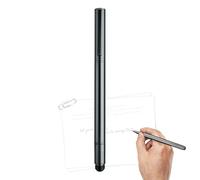 Double-Ended Metal Ballpoint Pen - Alloy Steel Eternal Inkless Pencil | Business Water-Based High-Tech No-Sharpening Writing Tool | 143mm Portable 0.5mm Tip Executive Stationery