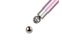 Double Ended Nail Magnet Bar, Cat Eye Magnetic Nail Tool, Dual Ended Magnet Stick with 8mm Rectangular and 6mm Round Ends for Cat Eye Gel Polish Patterns and Fine Detailing (pink)