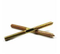 Double Ended Screw M4 Hanger Bolt Wood to Metal Dowels Double Ended Self Tapping Screws 150PCS for Wood Joint Furniture(M4X35MM)