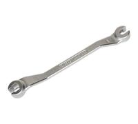 Double-Ended Steel Brake Pipe Spanner - 10mm & 11mm Sizes - Anti-Slip Finish Loops Metallics One Size
