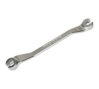 Double-Ended Steel Brake Pipe Spanner - 10mm & 11mm Sizes - Anti-Slip Finish