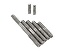 Double Ended Stud Screws Threaded Rod, 2pcs M16 45mm to 200mm 304 Stainless Steel DIN835 Screw Headless End Thread Bolt Stud(16x150 Thread 45mm)