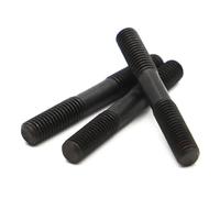 Double Ended Stud Screws Threaded Rod,M8 M10 M12 Grade 8. Black Steel GB901 Thread Screw Bolts(Silver M8 1pc,120mm)
