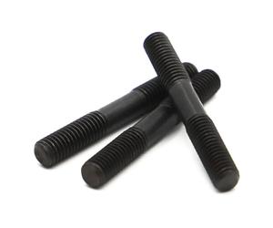 Double Ended Stud Screws Threaded Rod,M8 M10 M12 Grade 8. Black Steel GB901 Thread Screw Bolts(Silver M10 1pc,130mm)