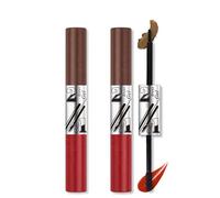 Double-Ended Tear-Off Brow Gel & Lip Gloss 4 Color Available Compact & Lightweight Doubles as Lip Liner (02)