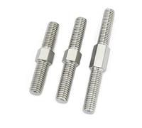 Double-Ended Threaded Rods 2Pcs M6 M8 - Left & Right Thread Stainless Steel Stud Bolts for Versatile Applications(M6x90mm 2pcs)