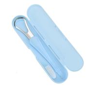 Double-ended Tongue Brush Professional Remove Tongue Coating Reusable Tongue Scraper Stainless Steel Oral Cleaner