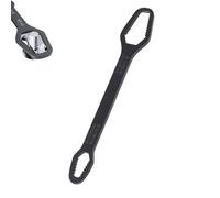 Double-Ended Torx Wrench, Universal Self Adjusting Wrenches, Universal Automotive Wrench 8-24mm Self-Tightening Adjustable, Chrome Vanadium Steel Multi-Function Wrench for Car Home Repair (Black)