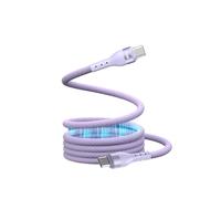 Double Ended USB C Charging And Data Cord 100W Super Speed Braide Cable TangleFree Design For Travel Office Double Type C Data Cable