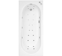 Double Ended Whirlpool Spa Bath with 14 Whirlpool & 12 Airspa Jets 1800 x 800mm - Burford