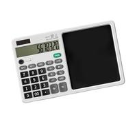 Double Energy Calculator And Writing Tablets Voice Command Big Screen Portable Silents Design For Professional Students Workers Rechargeable Calculator With Notepad Function