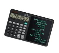 Double Energy Calculator and Writing Tablets Voice Command Big Screen Portable Silents Design for Professional Students Workers Large Screen Calculator with Writing Board