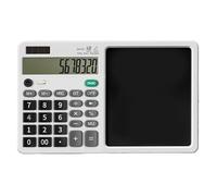 Double Energy Calculator And Writing Tablets Voice Command Big Screen Portable Silents Design For Professional Students Workers Silents Button Calculator Writing Pad