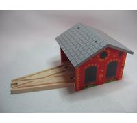 DOUBLE ENGINE SHED Wooden Train / Railway Track Set ( Fits Brio Thomas ) ~ NEW