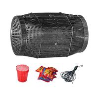 Double Entrance Fish Baits Cage High Large Round Fishing Cage For Efficient Fishing Durability Plastomer Construction Freshwaters Saltwater