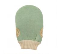 Double exfoliating Towel, Double Frosted Gloves, deep Cleaning, Suitable for Skin Cleaning, Back Cleaning and Other Parts of the Body that Need to Remove Dead Skin. (Green-A)
