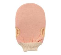 Double exfoliating Towel, Double Frosted Gloves, deep Cleaning, Suitable for Skin Cleaning, Back Cleaning and Other Parts of the Body that Need to Remove Dead Skin. (Pink-A)