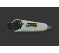 DOUBLE EXHAUST APPROVED MSR MUFFLER MOTORCYCLE VINTAGE HONDA ST 1100 PAN EUROPEAN ALUM.ROUNDCIL RBSCA