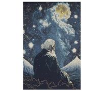 Double Exposure of Night 1000 Pieces Wooden Jigsaw Puzzle for Adults Puzzles Brain Exercise Challenge High Difficulty Game Gift for Kids Children Jigsaws (78×53cm)