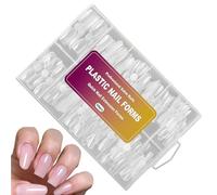 Double Extension Band for - Nail Shapes | 120 Pieces 12 Sizes Clear Reusable Artificial Nails for Extension Gel Polys, Manicure Design Tools Profession