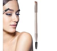 Double Eyelash Comb End Makeup Tool Spoolie Eyebrow Brush with Angled Liner Brush Beauty Tool for Gel Liquid Eyeliner Mascara Eyelash Separation Eyebrow Shape
