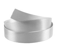 Double Face 10mm Silver Satin Ribbon 10 metres Gift Wrap, Ribbons for Gift Wrapping, Christmas Day Decorative Ribbon, Fabric Ribbon, Gift Wrapping Ribbons for Crafting, Wedding Party Decor