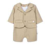 Double Face Jersey Piqué Jumpsuit - unisex - Hugo - Bodies & Sets - Beige - 3 M - Kids 3 M