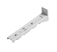 (Double Face Support Pack of 4) Fineline White Aluminium Heavyduty Bendable Track