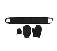 Double Faced Flocking Self Tanning Mitt Applicator Kit, Self Tanning Mitt Kit, 4pcs Set with Exfoliating Glove and Back Lotion Applicator, Premium Tanning Accessories for Even APPL