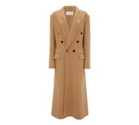 Double Faced Overcoat with Pointed Lapels - female - Victoria Beckham - Double-Breasted Coats - Brown - 2XS - Coats 2XS