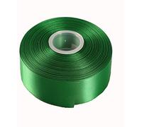 Double Faced Polyester Satin Ribbon -23 Metre, Ribbon for Gift Wrapping, Bows, Florist, Wedding Décor, Dress, Events, Car, Sewing & DIY Craft Projects (38mm, Emerald Green)