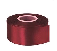 Double Faced Satin Ribbon -23 Metre, Perfect for Wedding, Gift Wrapping, Bow Making, Decoration, Sewing, Christmas Crafts, Bows Car, Floral DIY, Bouquets, Cake (38mm X 23 Metres, Maroon)