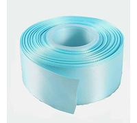 Double Faced Satin Ribbon -23 Metre, Perfect for Wedding, Gift Wrapping, Bow Making & Other Projects (38mm X 23 Metres, Light Blue)