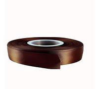 Double Faced Satin Ribbon -23 Metre, Perfect for Wedding, Gift Wrapping, Bow Making & Other Projects (6mm X 23 Metres, Brown)