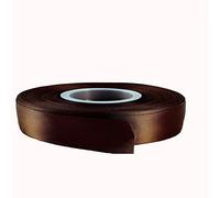 Double Faced Satin Ribbon -23 Metrs, Gift Wrap Ribbon, Ribbons for Gift Wrapping, Christmas Ribbon, Gift Wrapping Ribbon for Crafting, Wedding Party Decor (12mm, Brown)