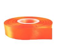 Double Faced Satin Ribbon -23 Metrs, Perfect for Wedding, Gift Wrapping, Bow Making & Other Projects (15mm X 23 Metres, Orange)