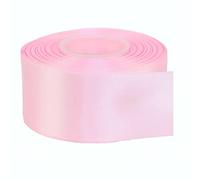 Double Faced Satin Ribbon -23 Metrs, Perfect for Wedding, Gift Wrapping, Bow Making, Sewing, Party Decorations, Christmas Crafts, Bows Car, DIY, Bouquets, Cake (50mm X 23 Metres, Light Pink)
