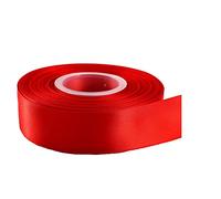 Double Faced Satin Ribbon 23 Metrs, Perfect for Wedding, Gift Wrapping, Bow MakingDIY, Crafts, Christmas, Events, Sewing, Decorations & Other Projects (20mm X 23 Metres, Red)