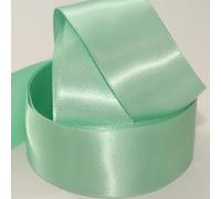 Double Faced Satin Ribbon. 7mm, 10mm, 15mm & 25mm. 58 Colours. 1m Cut Length (7mm, Eau De Nil Mint Green Col720)