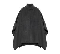 Double-Faced Wool Pankou Closure Poncho - female - Róhe - Ponchos - Gray - ONE SIZE - Jackets ONE SIZE
