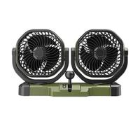 Double Fan for Car Low Noise Self-Adhesive 2 Wind Speeds