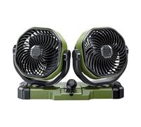 Double Fan for Car Self-Adhesive Double Head 2 Speeds Low Noise