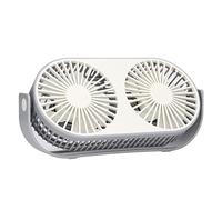 Double Fan, USB Desk Fan USB Charging for Desk for Bedroom for Home