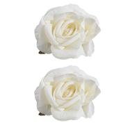 Double Faux Floral Drapery Clips Adjustment Curtain Ties For Sheer Drapes Reusable Home Decorative Accessories Realistic Rose Curtain Fasteners
