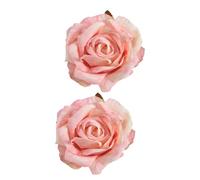 Double Faux Floral Drapery Clips Adjustment Curtain Ties For Sheer Drapes Reusable Home Decorative Accessories Realistic Rose Curtain Fasteners