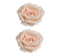 Double Faux Floral Drapery Clips Adjustment Curtain Ties For Sheer Drapes Reusable Home Decorative Accessories Realistic Rose Curtain Fasteners