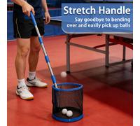 Double Fish Champion X1 Standing Ping Pong Ball Collector Blue