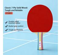 Double Fish Diamond Series 2-Star Children’s Table Tennis Racket Shakehand Single Paddle